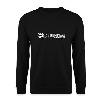 Triathlon Natation Bike Run Marathon - Sweat-shirt Unisexe - noir - Devant - Alina (178cm) & Michal (187cm)