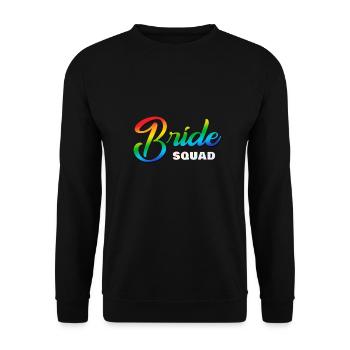 Bride Squad Arc-en-ciel - Sweat-shirt Unisexe - noir - Devant - Alina (178cm) & Michal (187cm)