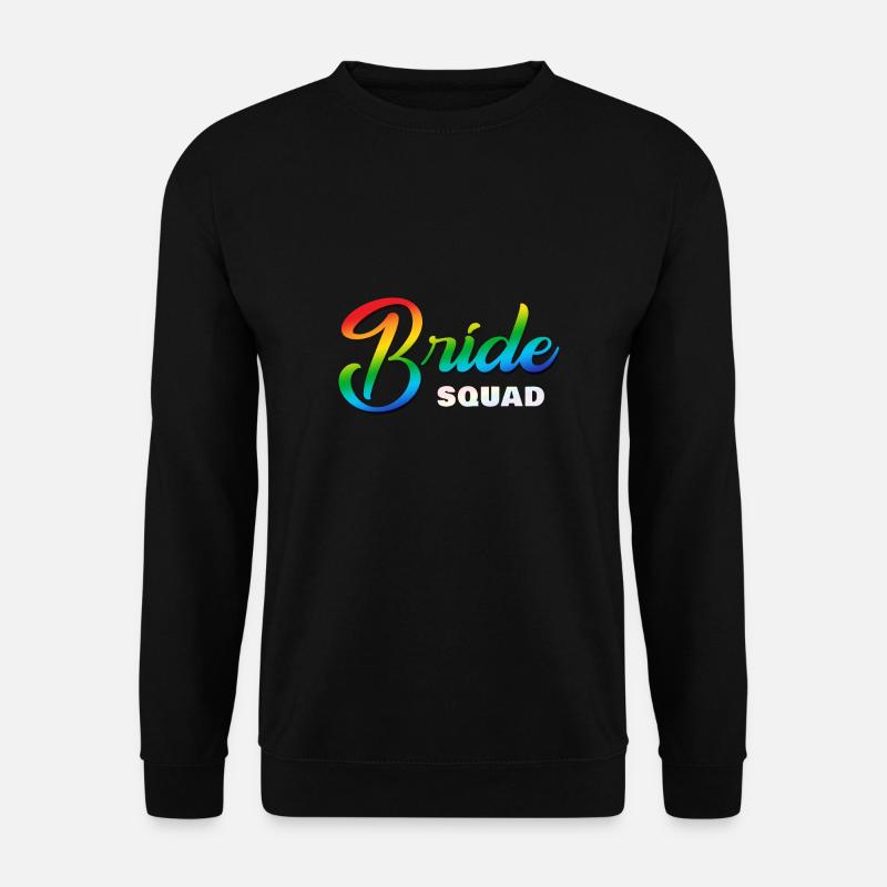 Bride Squad Regenbogen - Unisex Pullover - Schwarz