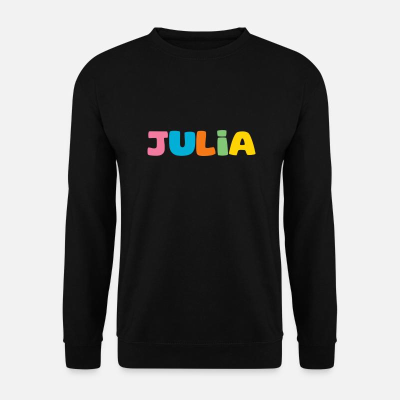 Name - Julia - Unisex Pullover - Schwarz