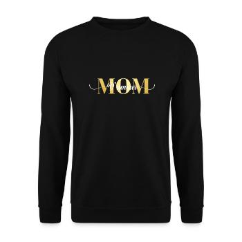 Maman d’amour - Sweat-shirt Unisexe - noir - Devant - Alina (178cm) & Michal (187cm)