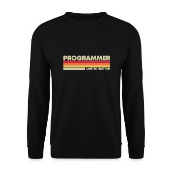 Programmer Nerd Limited Edition - Unisex Pullover - Schwarz - Vorne - Alina (178cm) & Michal (187cm)