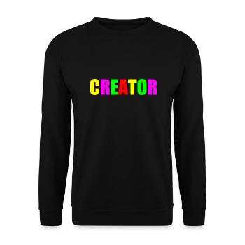 Creator - Sweat-shirt Unisexe - noir - Devant - Alina (178cm) & Michal (187cm)