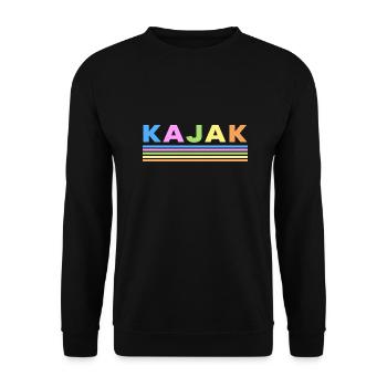Kajak Wildwasser Kayak Paddelboot - Unisex Pullover - Schwarz - Vorne - Alina (178cm) & Michal (187cm)