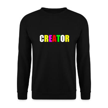 Creator - Sweat-shirt Unisexe - noir - Devant - Alina (178cm) & Michal (187cm)