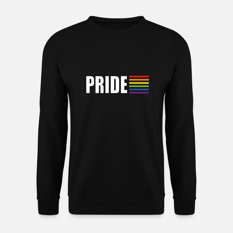 Pride rainbow flag - Unisex Sweatshirt - black