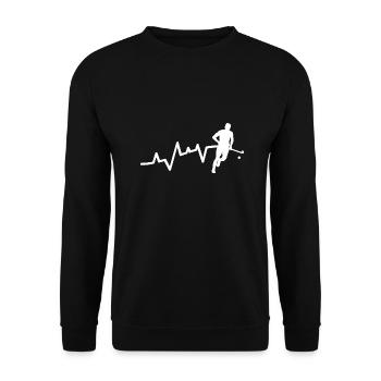 Joueurs de hockey sur gazon Heartbeat Hockey sur gazon - Sweat-shirt Unisexe - noir - Devant - Alina (178cm) & Michal (187cm)