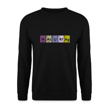 Wissenschaft - Unisex Pullover - Schwarz - Vorne - Alina (178cm) & Michal (187cm)