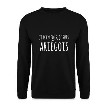 Ariège ariégois - Sweat-shirt Unisexe - noir - Devant - Alina (178cm) & Michal (187cm)