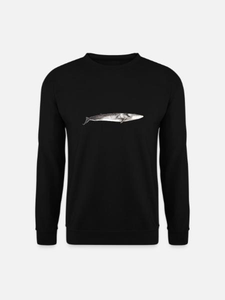 Finnwal Balaenoptera physalus - Unisex Pullover - Schwarz
