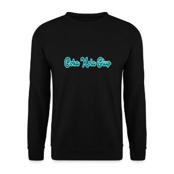Coka Glup3 Schwanz - Unisex Pullover - Schwarz - Vorne - Alina (178cm) & Michal (187cm)