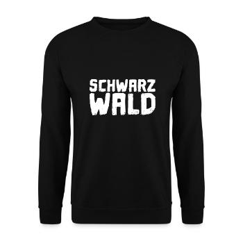 Schwarzwald | Gebirge | Wandern | Urlaub - Unisex Pullover - Schwarz - Vorne - Alina (178cm) & Michal (187cm)