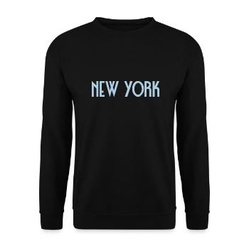 New York - Sweat-shirt Unisexe - noir - Devant - Alina (178cm) & Michal (187cm)