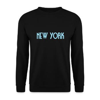 New York - Sweat-shirt Unisexe - noir - Devant - Alina (178cm) & Michal (187cm)