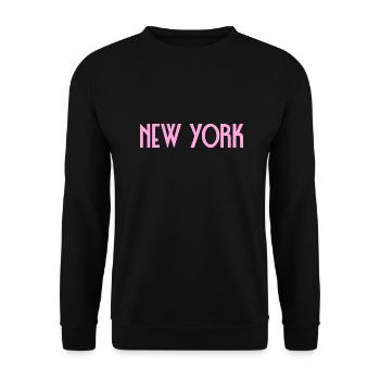 New York - Sweat-shirt Unisexe - noir - Devant - Alina (178cm) & Michal (187cm)