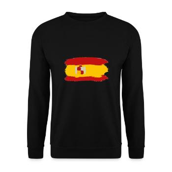 Spanien mein Land - Unisex Pullover - Schwarz - Vorne - Alina (178cm) & Michal (187cm)