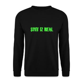 Shitizreal - Unisex Pullover - Schwarz - Vorne - Alina (178cm) & Michal (187cm)