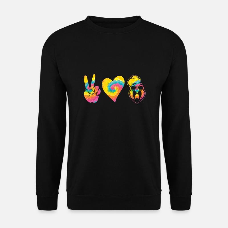 Hühner Hahn - Unisex Pullover - Schwarz