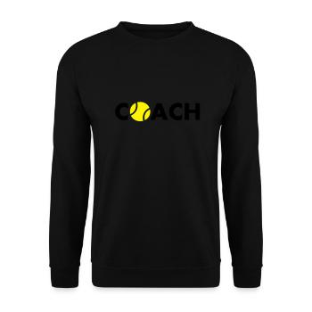 tennis coach - Unisex Pullover - Schwarz - Vorne - Alina (178cm) & Michal (187cm)
