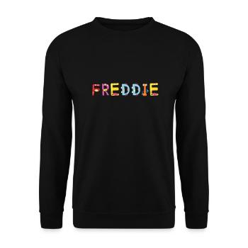 Freddie - Unisex Pullover - Schwarz - Vorne - Alina (178cm) & Michal (187cm)