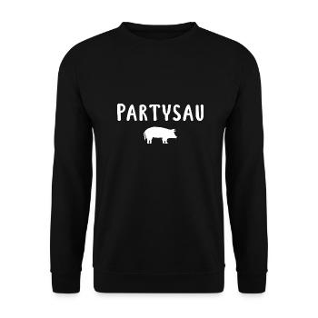 Partysau - Unisex Pullover - Schwarz - Vorne - Alina (178cm) & Michal (187cm)