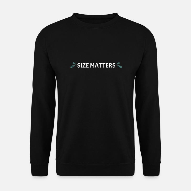 Size Matters Whitewater Kayaking - Unisex Pullover - Schwarz