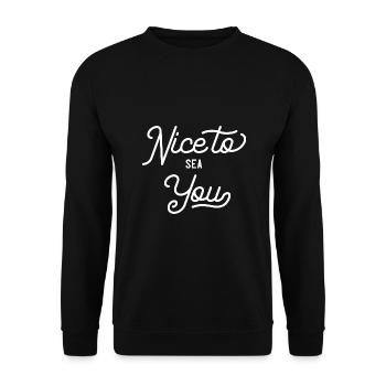 Agréable à la mer - Sweat-shirt Unisexe - noir - Devant - Alina (178cm) & Michal (187cm)