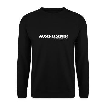 Auserlesener in Ausbildung - Unisex Pullover - Schwarz - Vorne - Alina (178cm) & Michal (187cm)