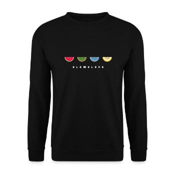 Elemelons 1 - Unisex Pullover - Schwarz - Vorne - Alina (178cm) & Michal (187cm)