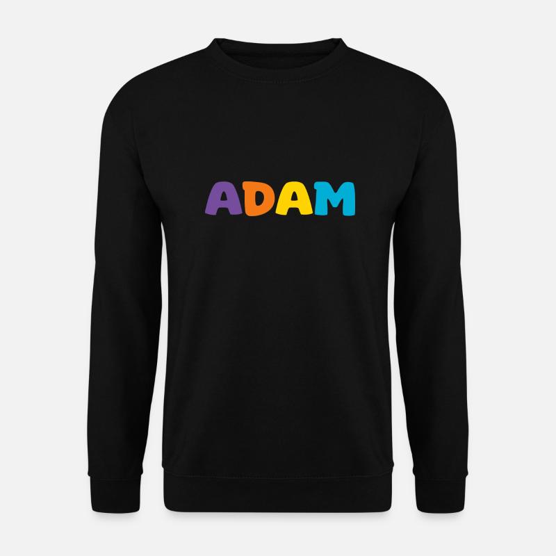 Name - Adam - Unisex Sweatshirt - black