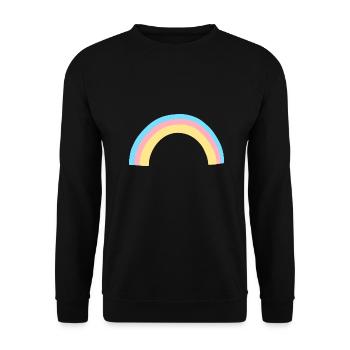 Rainbow Shape Symbol Colorful - Unisex Sweatshirt - black - Front - Alina (178cm) & Michal (187cm)