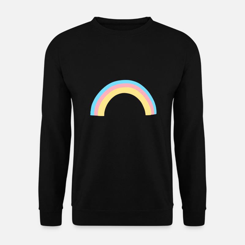 regenbogen form symbol bunt - Unisex Pullover - Schwarz