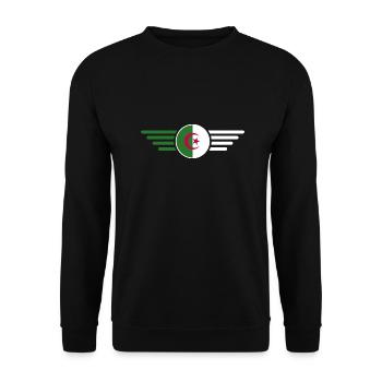 I Love Algeria, Elegance Style Design T-Shirt - Unisex Sweatshirt - black - Front - Alina (178cm) & Michal (187cm)