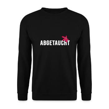 tauchen Taucher abgetaucht apnoe Tauchschule - Unisex Pullover - Schwarz - Vorne - Alina (178cm) & Michal (187cm)