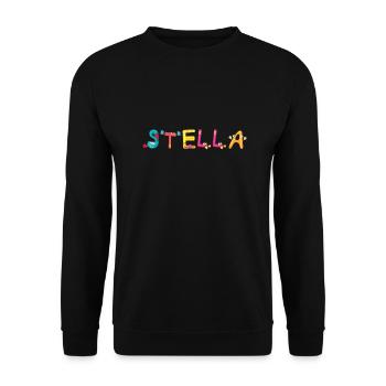 Stella - Unisex Pullover - Schwarz - Vorne - Alina (178cm) & Michal (187cm)