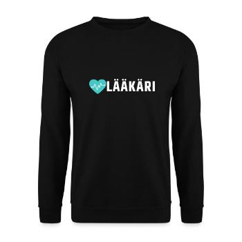 Arzt - Unisex Pullover - Schwarz - Vorne - Alina (178cm) & Michal (187cm)