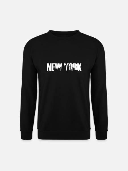 New York USA City Skyline Manhattan Queens - Unisex Sweatshirt - black