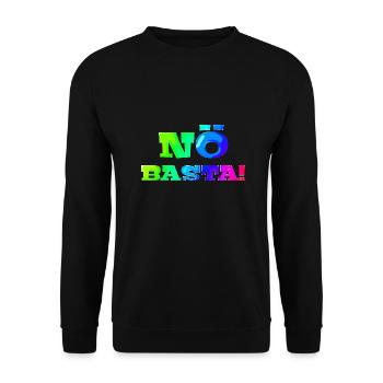 Nö Basta! | Nein | Schlechte Laune | Miesepeter - Unisex Pullover - Schwarz - Vorne - Alina (178cm) & Michal (187cm)