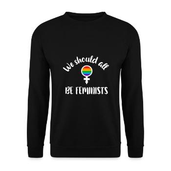 Equality - Unisex Sweatshirt - black - Front - Alina (178cm) & Michal (187cm)