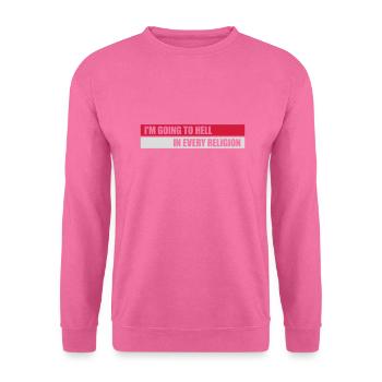 Aller en enfer - Sweat-shirt Unisexe - rose - Devant