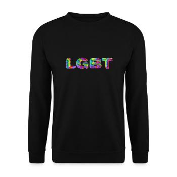 LGBT - Unisex Sweatshirt - black - Front - Alina (178cm) & Michal (187cm)