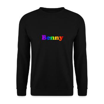 Benny - Unisex Pullover - Schwarz - Vorne - Alina (178cm) & Michal (187cm)