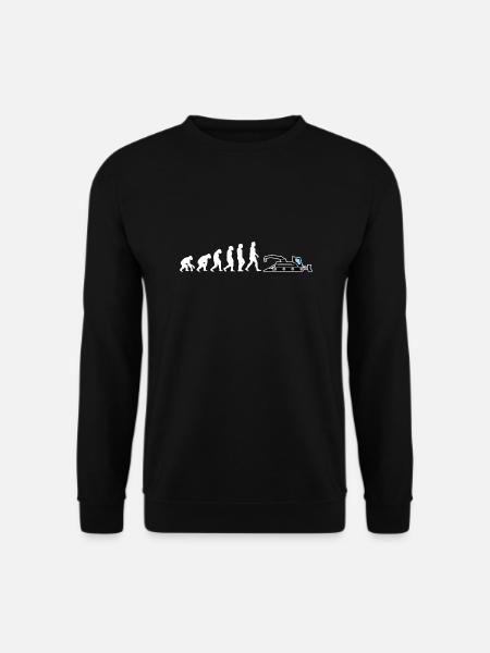dameuse évolution grue véhicule pente neige - Sweat-shirt Unisexe - noir
