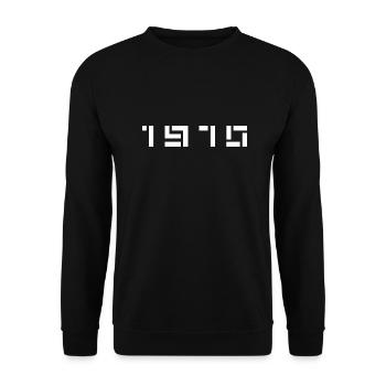 Année de naissance Anniversaire Né en - Fabriqué en 1970 - Sweat-shirt Unisexe - noir - Devant - Alina (178cm) & Michal (187cm)