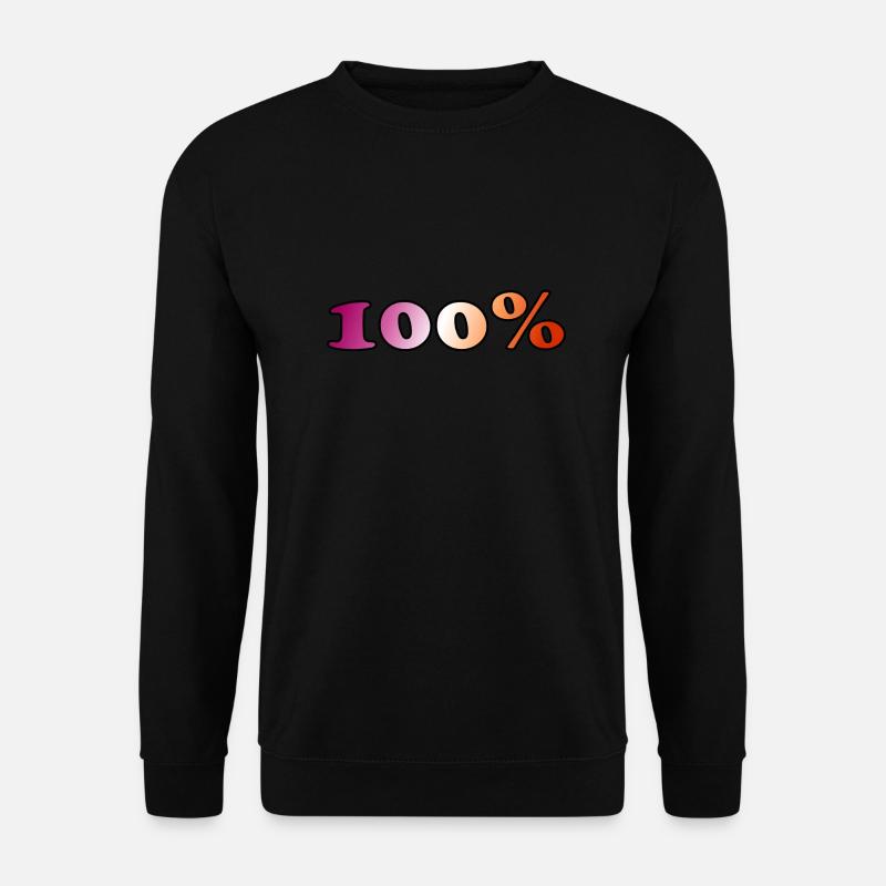 100 Prozent lesbisch - Unisex Pullover - Schwarz