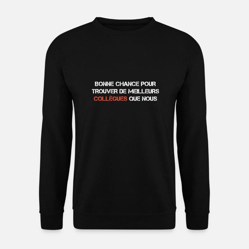 Mann Humor Kollege Abreise Geschenk - Unisex Pullover - Schwarz