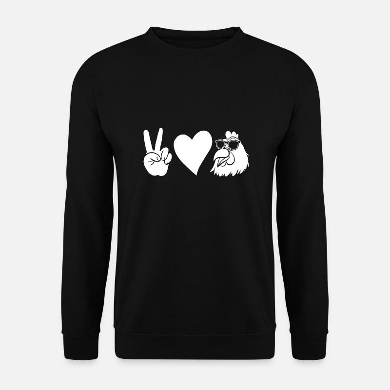 Hühner Henne - Unisex Pullover - Schwarz