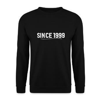 Legendary since 1999 birthday gift 1999 - Unisex Sweatshirt - black - Front - Alina (178cm) & Michal (187cm)
