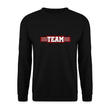 Team Line - Unisex Sweatshirt - black - Front - Alina (178cm) & Michal (187cm)