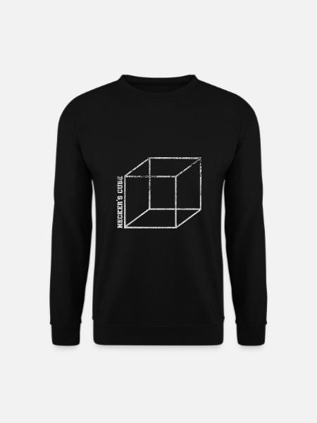 necker illusion - Unisex Sweatshirt - black